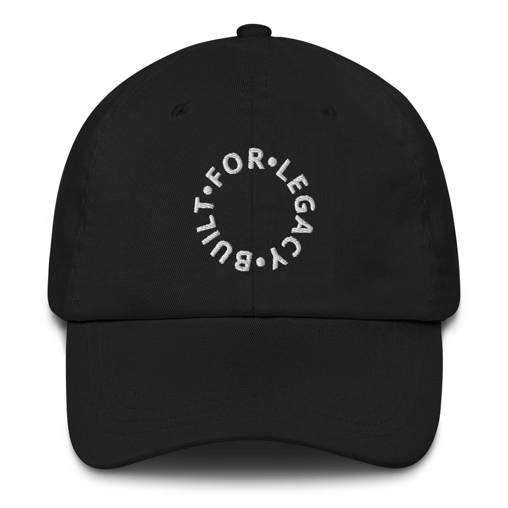 Casquette dad hat noire IRONFATHER La B.F.L coton brossé premium
